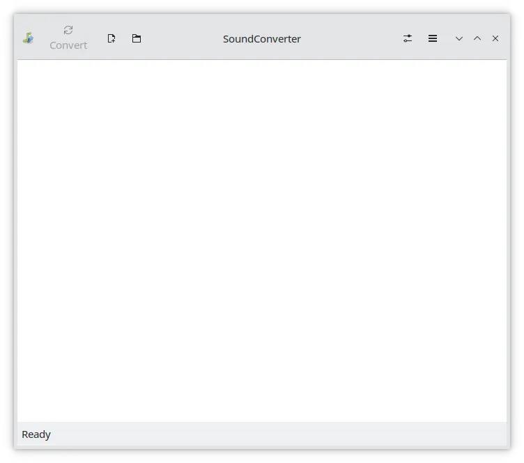 screenshot of soundconverter
